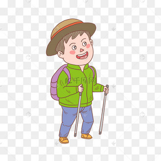 爬山卡通图片_爬山卡通设计图片素材大全-千库网