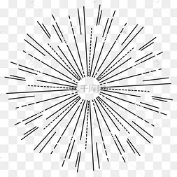 超绚放射状矢量图