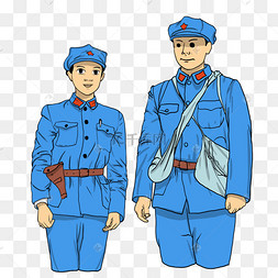 红军人物插画