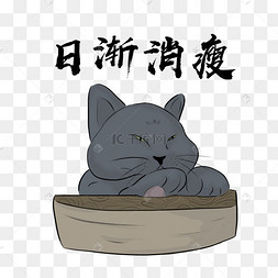 日渐消瘦蓝猫表情包