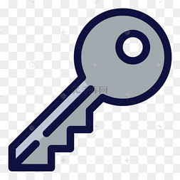 彩色商务钥匙图标