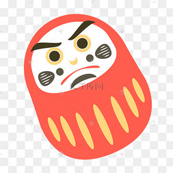 卡通日本脸谱插画