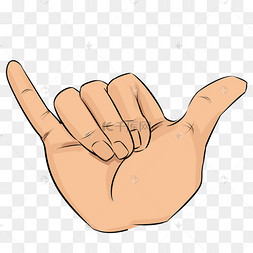 数字卡通手势