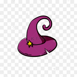 万圣节女巫帽子q版帽子星星帽子17