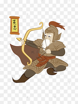 简约卡通q版三国刘备五虎将人物1717