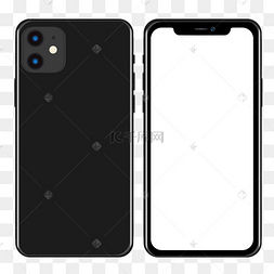 黑色iphone11手机模型