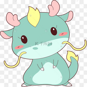 q版可爱卡通萌萌哒小动物十二生肖神龙