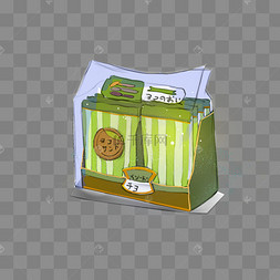 手绘卡通零食饼干