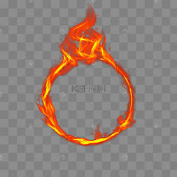 png下载psd火圈火焰特效下载 png下载ai电商促销加绒材质火圈下载 png