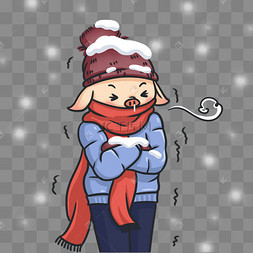 冻得发抖卡通人物渐冻人渐冻症冰桶挑战世界渐冻人日关爱渐冻人东北