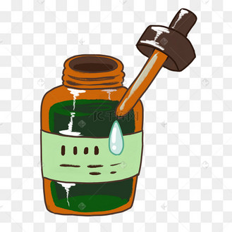 卡通美容精油插画