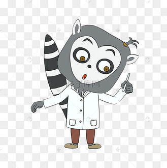 儿童节教师节教育行业可爱卡通小动物狐猴老师教授课程