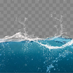 动感水流水浪元素
