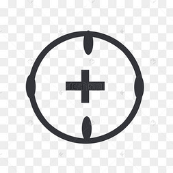 圆形强调灰色符号