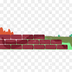 砖头墙壁卡通