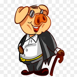 微笑的猪先生绅士