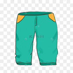 穿裤子男孩卡通