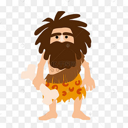矢量野人素材
