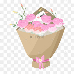 一束康乃馨送妈妈母亲节