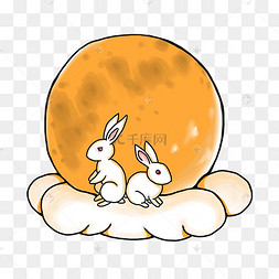 月亮上的小兔子