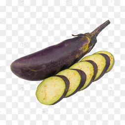 一个茄子切开