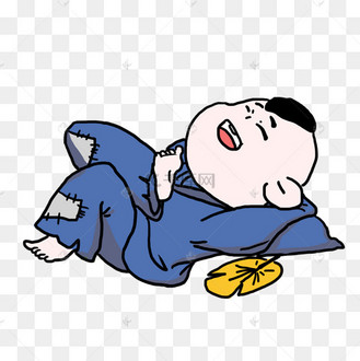 卡通动漫角色人物济公乞丐手绘的