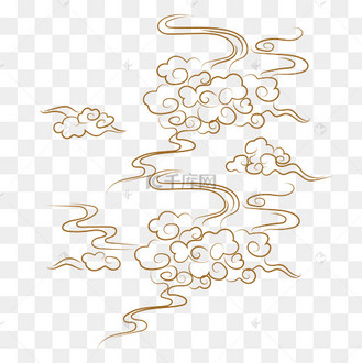 古典浮世绘云纹底纹