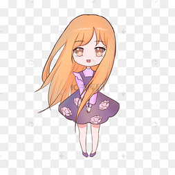 可爱卡通女生q版漫画人物