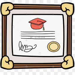 手绘奖状奖状