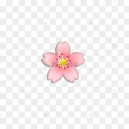 粉红色樱花的表情送爱心emoji表情元素黄脸表情包日文推荐卡通表情包