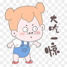 大吃一惊表情