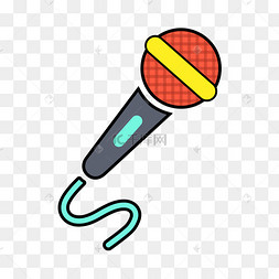 卡通话筒矢量图下载