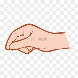 手势卡通手绘手捏东西拿捏手举牌对话框拍照道具彩色橡皮泥实物手捏眼