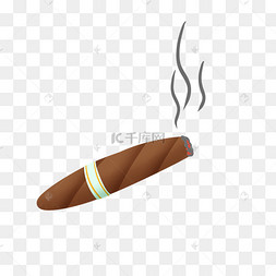卡通手绘雪茄设计