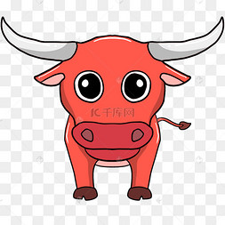 卡通牛手绘