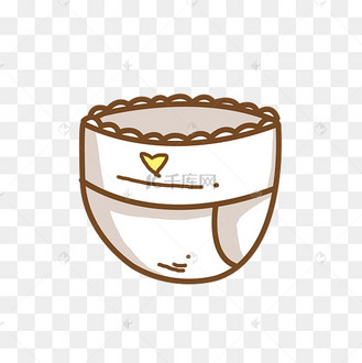 婴儿物品尿裤图标矢量素材