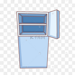卡通双开门冰箱家电图片-卡通双开门冰箱家电图片素材免费下载-千库网