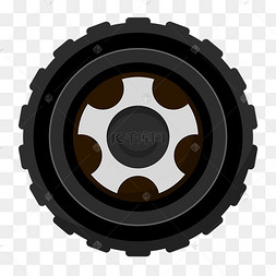 矢量图黑色的轮胎