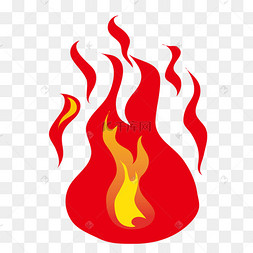 红色的火卡通