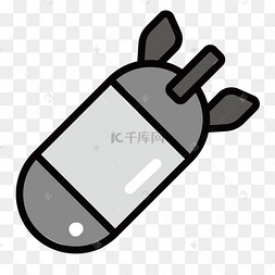 军用物品灰色大炮弹