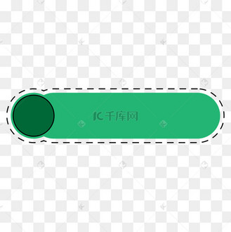 矢量简约绿色序号标题虚线边框