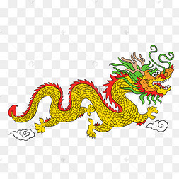 端午节手绘舞爪金龙psd源文件