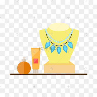 矢量手绘卡通首饰