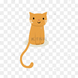 坐着卡通猫