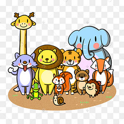 长颈鹿动物卡通