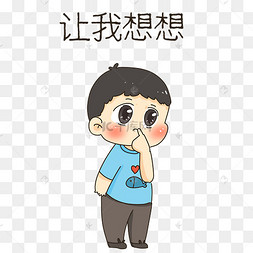 思考中卡通表情包