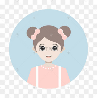 用户卡通扁平化女孩人物设计