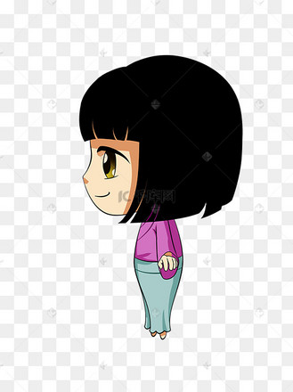 q版小女孩可商用元素
