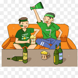 朋友开心聚会喝酒