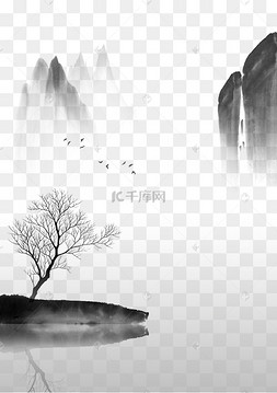水墨剪影